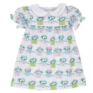 Beaufort Bonnet Floral Gift Print Dress with Peter Pan Collar 4T